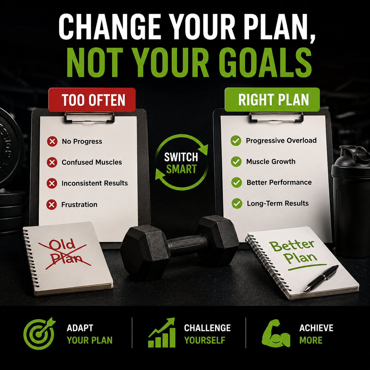 Gym workout plan consistency and training split splits