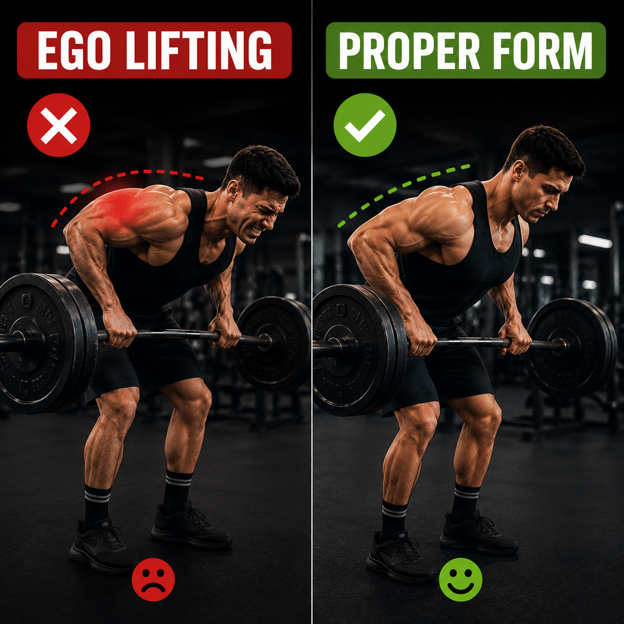 Fixing bad gym form and ego lifting mistakes