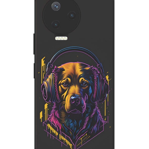 Infinix Note 12 Pro 4G | 2D Metal Case | Music Lover Dog | LC170