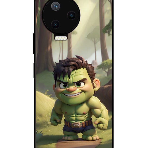 Infinix Note 12 Pro 4G | 2D Metal Case | Cute Baby Hulk | LC170