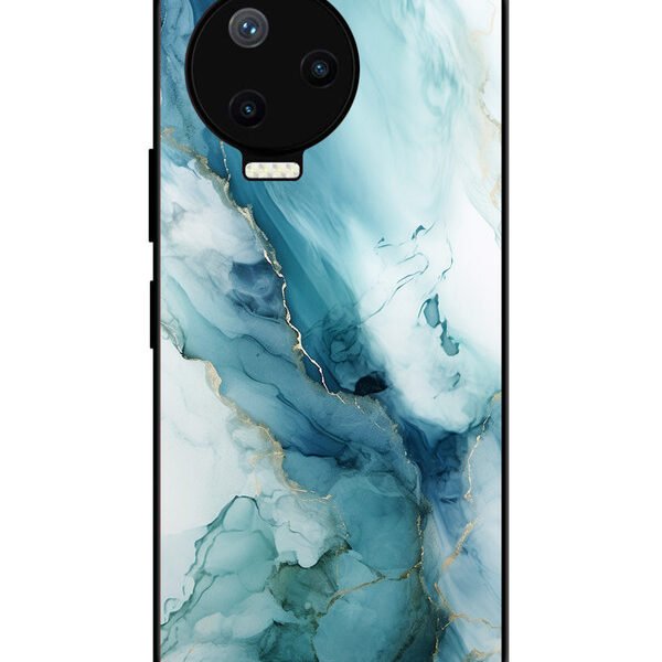 Infinix Note 12 Pro 4G | 2D Metal Case | Oceanic Marble | LC170