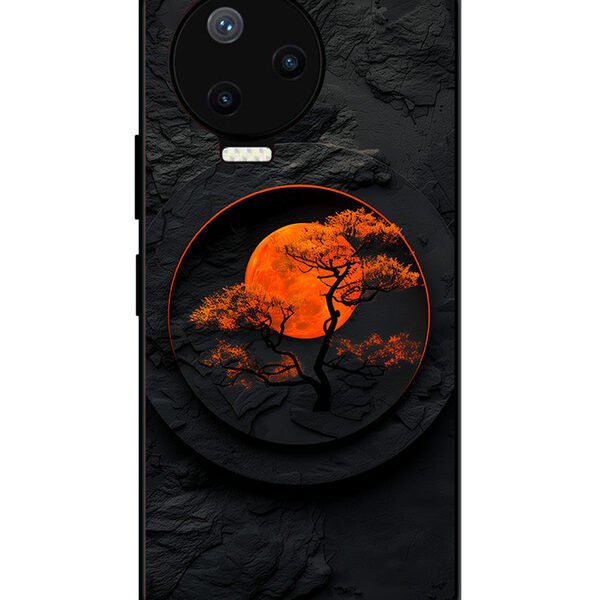 Infinix Note 12 Pro 4G | 2D Metal Case | Dark Knight Red Moon | LC170
