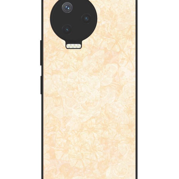 Infinix Note 12 Pro 4G | 2D Metal Case | Blossom White Floral | LC170