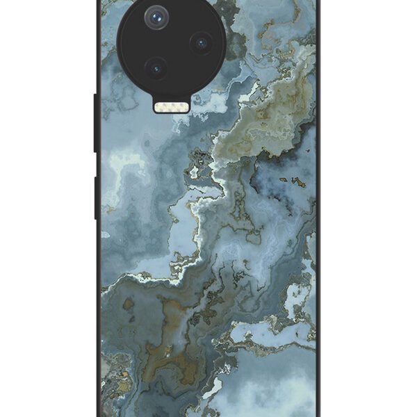 Infinix Note 12 Pro 4G | 2D Metal Case | Celestial Blue Marble 2Nd Pattern | LC170