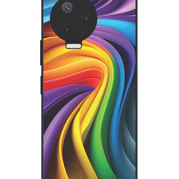 Infinix Note 12 Pro 4G | 2D Metal Case | Rainbow Whirl | LC170