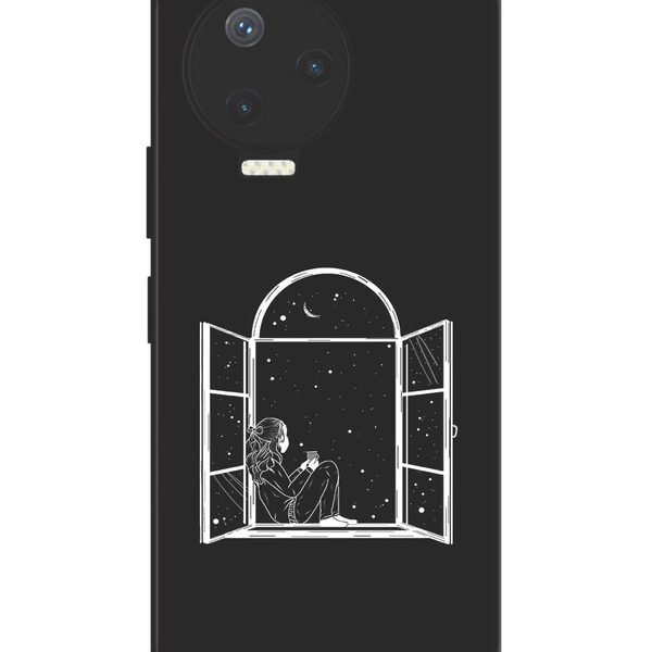 Infinix Note 12 Pro 4G | 2D Metal Case | Little Girl On Window | LC170