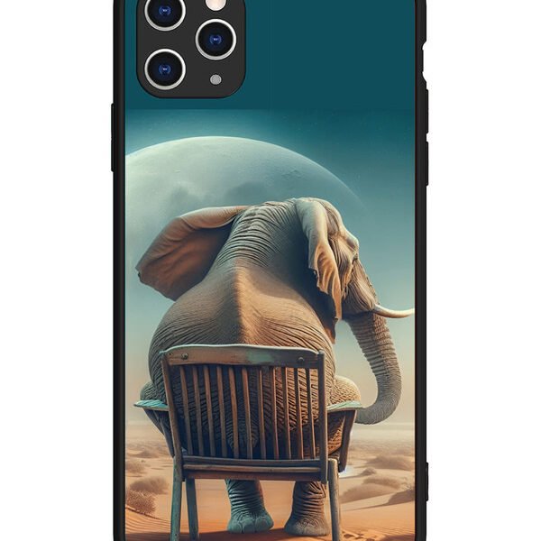 iPhone 11 Pro Max | 2D Metal | Baby Elephant om chair | LC079