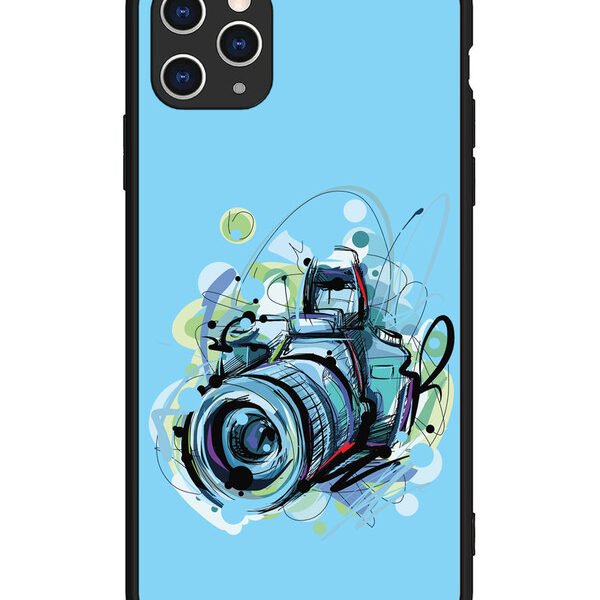 iPhone 11 Pro Max | 2D Metal | Camera Blue Background | LC079