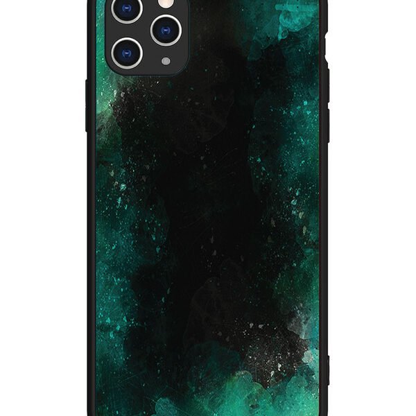 iPhone 11 Pro Max | 2D Metal | Dark Black And Green Forest | LC079