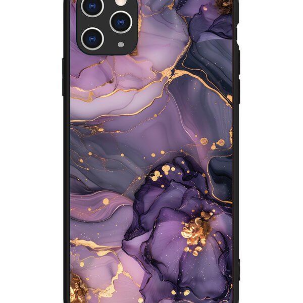 iPhone 11 Pro Max | 2D Metal | Royal Orchid Theme Marble | LC079