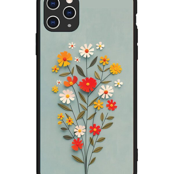 iPhone 11 Pro Max | 2D Metal | Paper Flowers | LC079