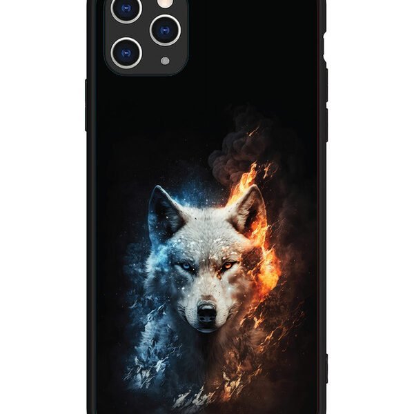 iPhone 11 Pro Max | 2D Metal | Fire Wolf | LC079