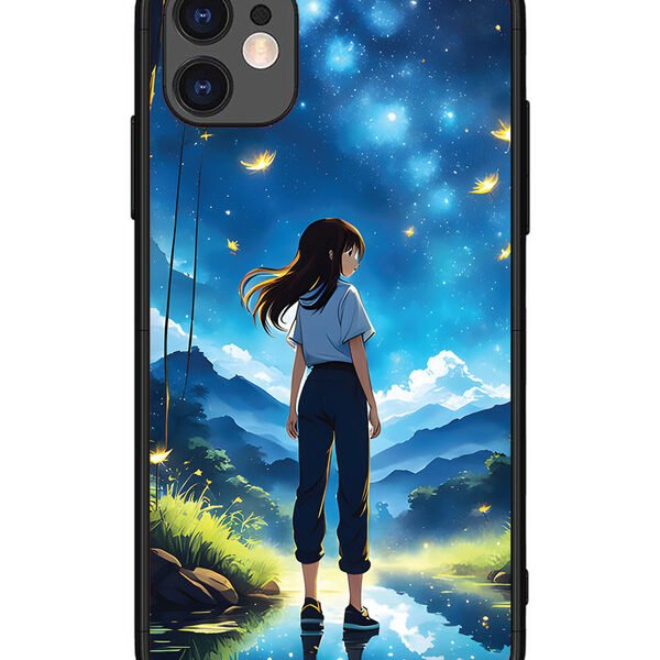 iPhone 11 | 2D Metal | Girl In Beautiful Forest | LC067
