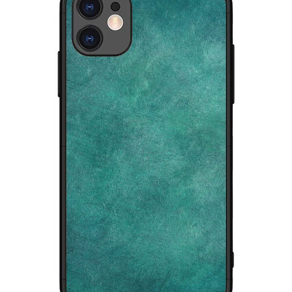 iPhone 11 | 2D Metal | Jungle green with Scratches Marble | LC067