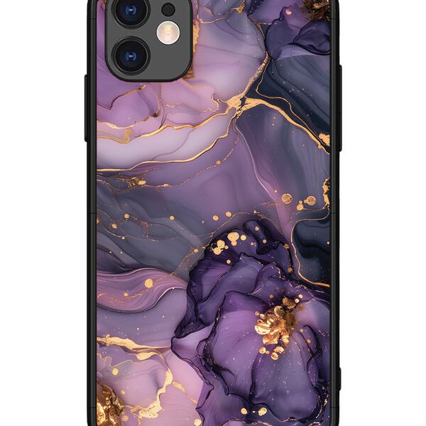 iPhone 11 | 2D Metal | Royal Orchid Theme Marble | LC067