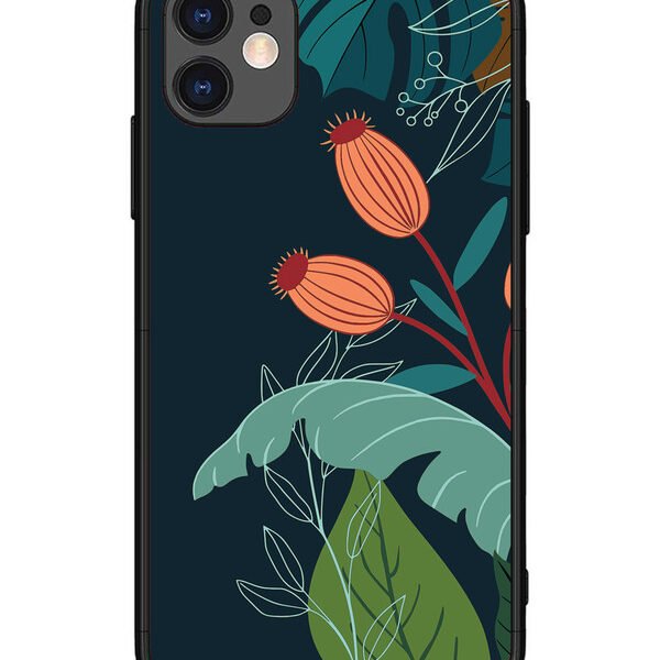 iPhone 11 | 2D Metal | Plant Illustration | LC067