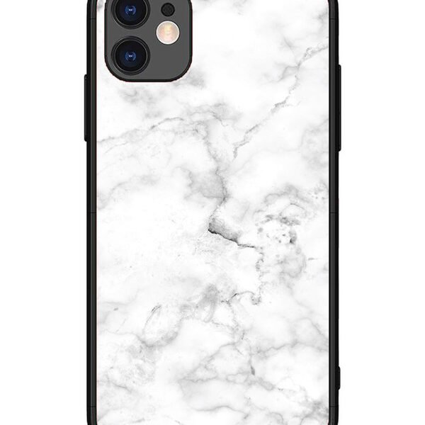 iPhone 11 | 2D Metal | White Marble | LC067