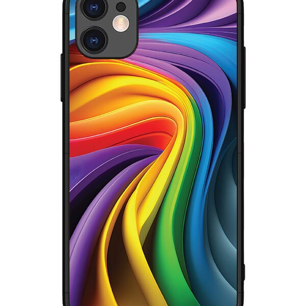 iPhone 11 | 2D Metal | Rainbow Whirl | LC067