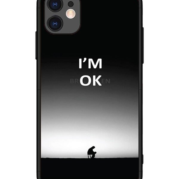 iPhone 11 | 2D Metal | I'm Broken A man on Chair Alone | LC067