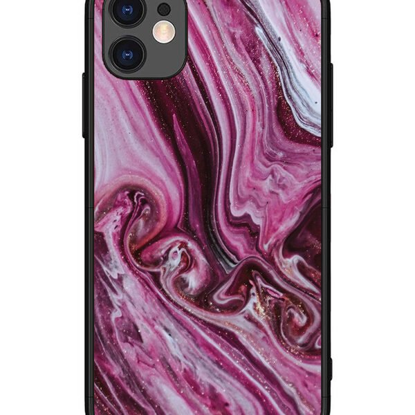 iPhone 11 | 2D Metal | Pink Flood Marble | LC067