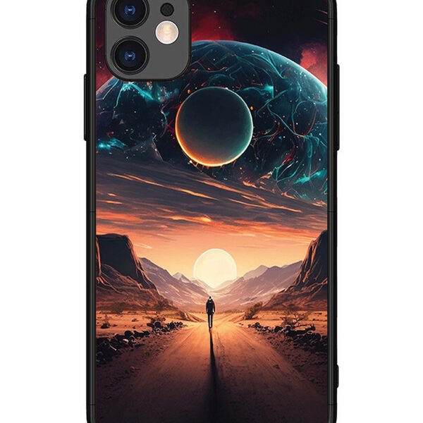 iPhone 11 | 2D Metal | Sunset with space scene | LC067