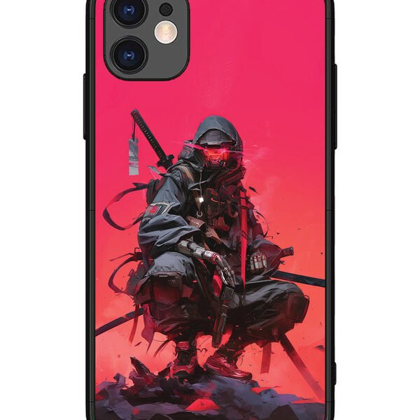 iPhone 11 | 2D Metal | Cyberpunk Ninja Katana | LC067