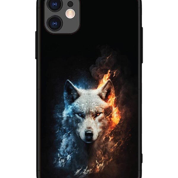 iPhone 11 | 2D Metal | Fire Wolf | LC067