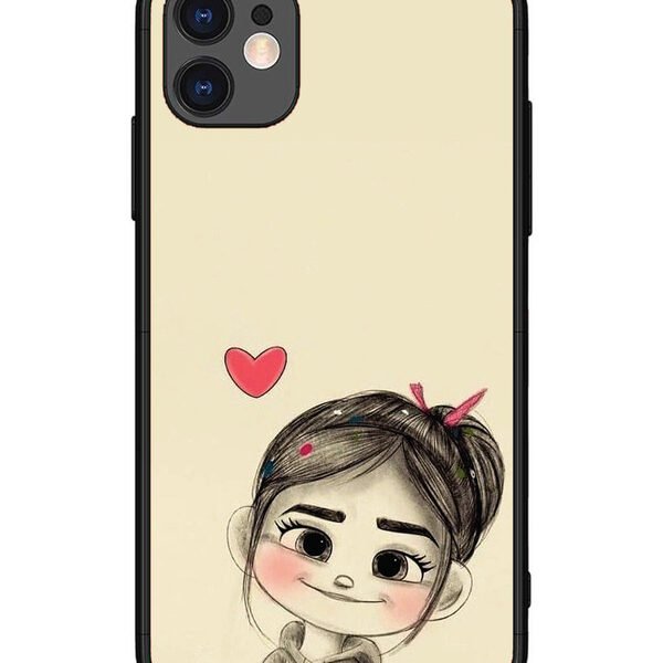 iPhone 11 | 2D Metal | Cute Girl Looking at You | LC067
