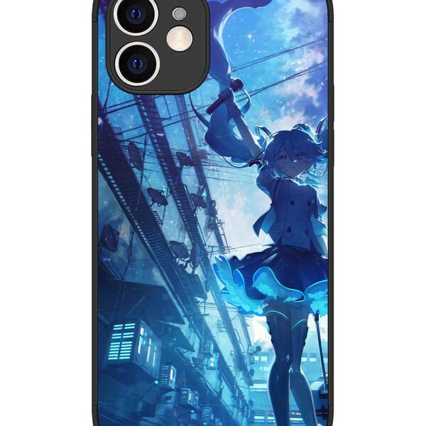 iPhone 12 | 2D Metal | Hatsune Miku Anime Girl | LC075