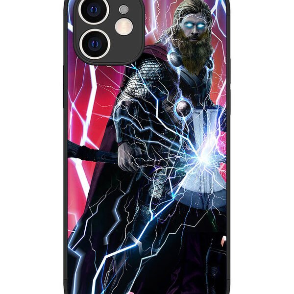 iPhone 12 | 2D Metal | thor stormbreaker hammer lightning | LC075