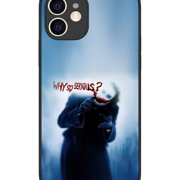iPhone 12 | 2D Metal | joker-why-so-serious-heath-ledger | LC075
