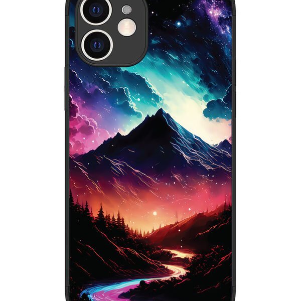 iPhone 12 | 2D Metal | mountain-valley-Colorful-cloud-at-night | LC075