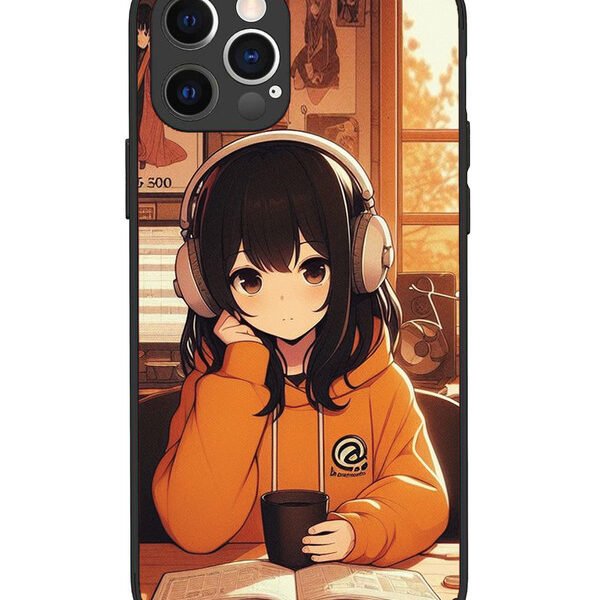 iPhone 12 Pro | 2D Metal | Cute Girl listening Music | LC069