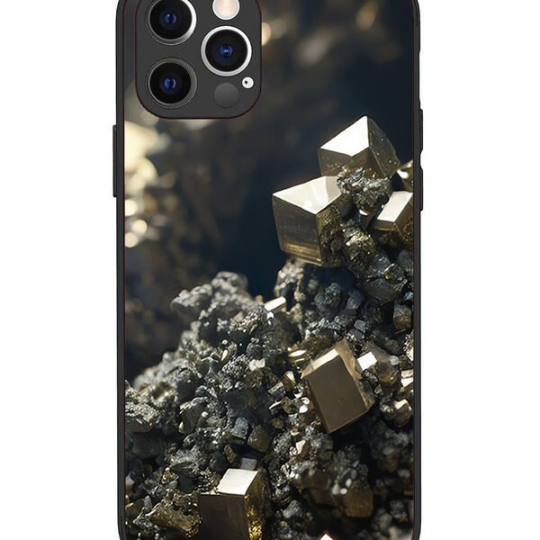 iPhone 12 Pro | 2D Metal | Gold Crystals | LC069