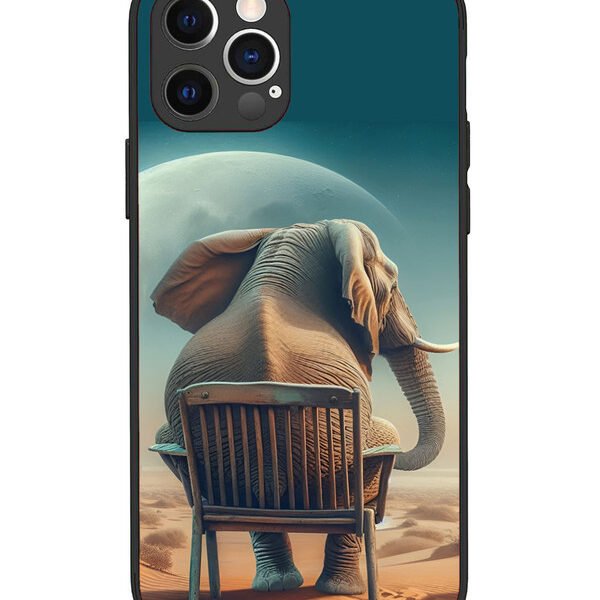 iPhone 12 Pro | 2D Metal | Baby Elephant om chair | LC069