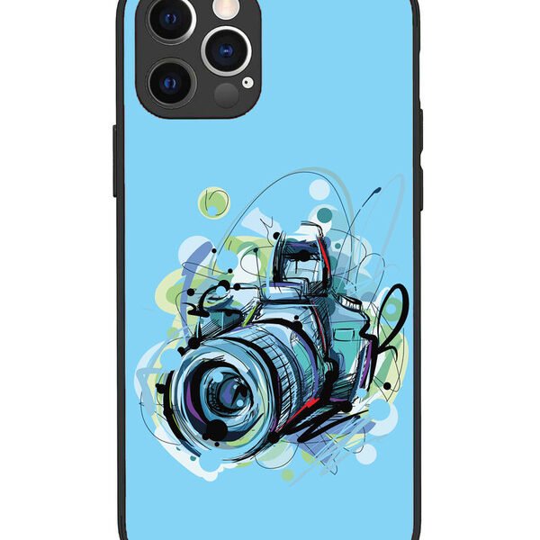 iPhone 12 Pro | 2D Metal | Camera Blue Background | LC069