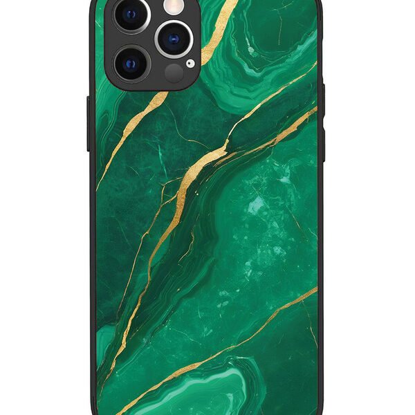 iPhone 12 Pro | 2D Metal | Citrus Green Marble | LC069