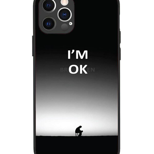 iPhone 12 Pro | 2D Metal | I'm Broken A man on Chair Alone | LC069