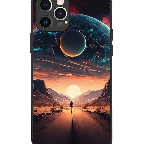 iPhone 12 Pro | 2D Metal | Sunset with space scene | LC069