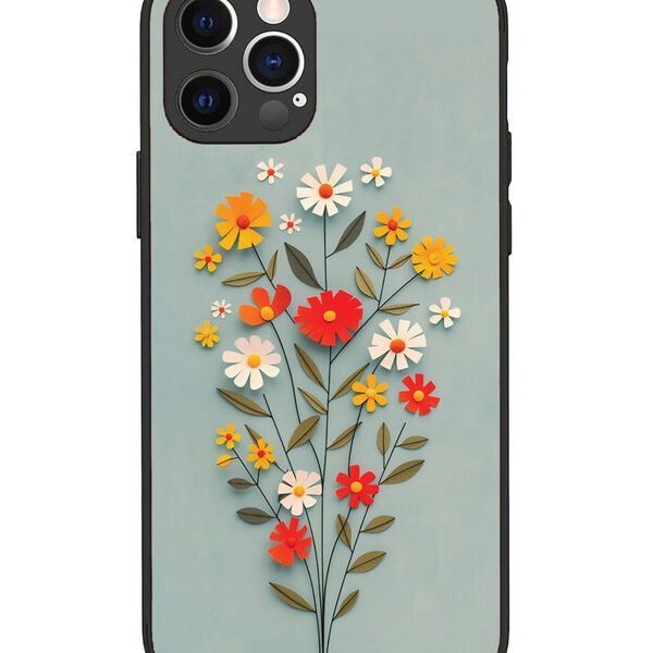iPhone 12 Pro | 2D Metal | Paper Flowers | LC069