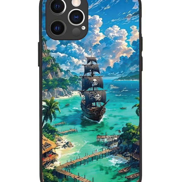 iPhone 12 Pro | 2D Metal | Pirate Ship Island | LC069