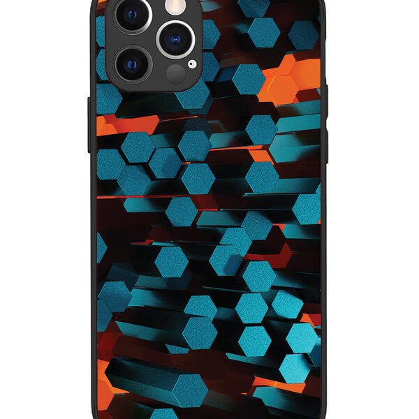 iPhone 12 Pro | 2D Metal | Hexagon 3D Abstract | LC069