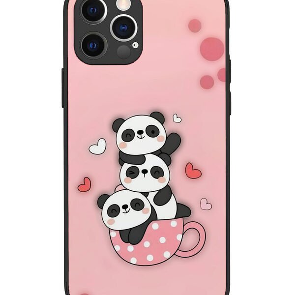 iPhone 12 Pro | 2D Metal | Cute Panda | LC069