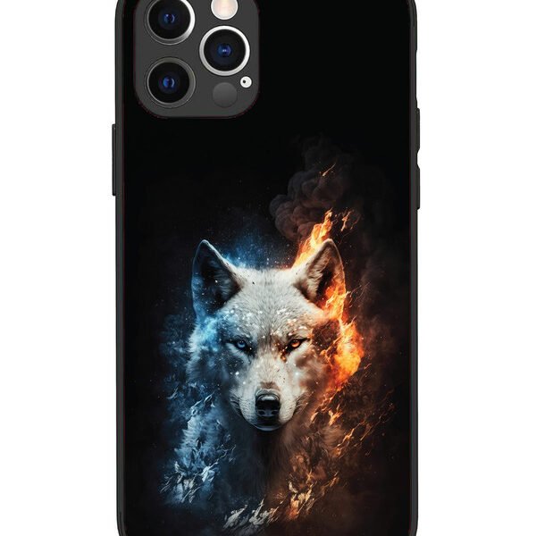 iPhone 12 Pro | 2D Metal | Fire Wolf | LC069
