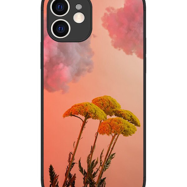 iPhone 12 | 2D Metal | Floral Sunset Blossom Sky | LC075