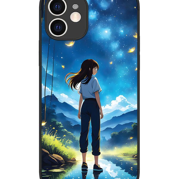iPhone 12 | 2D Metal | Girl In Beautiful Forest | LC075