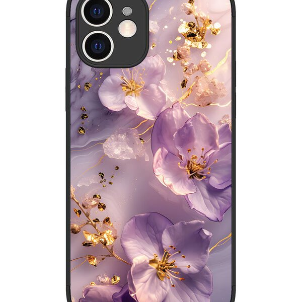 iPhone 12 | 2D Metal | Orchid with Golden Safron | LC075
