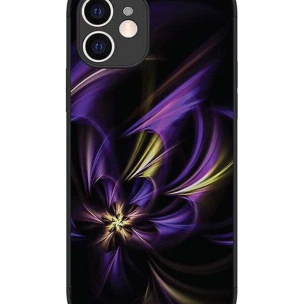 iPhone 12 | 2D Metal | Royal Purple Bloom | LC075