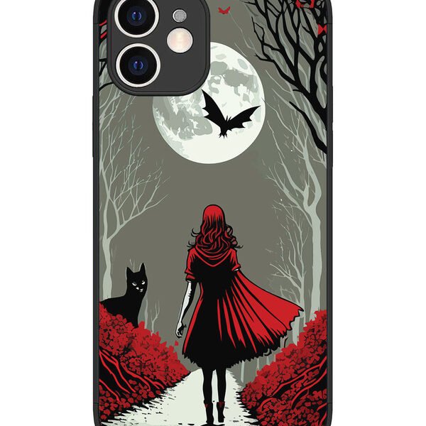 iPhone 12 | 2D Metal | Scarlet Girl in Red Forest | LC075