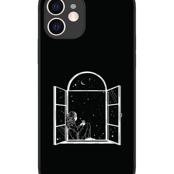 iPhone 12 | 2D Metal | Little Girl on Window | LC075